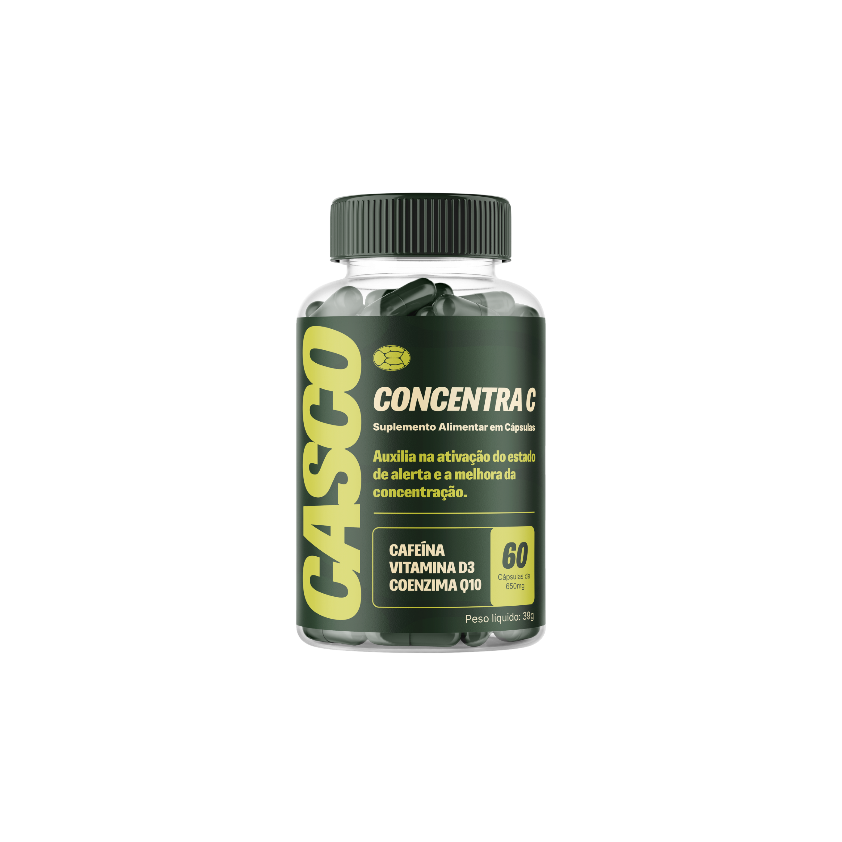 Concentra C, frasco com 60 cápsulas